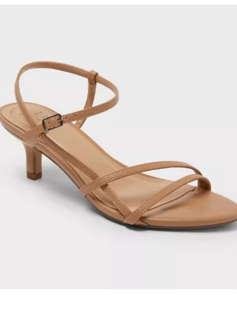 A New Day Stella Almond Toe Strappy Heels Sand Size 7.5 WIDE